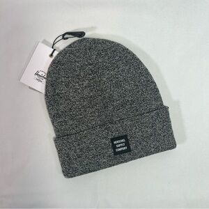 Herschel Supply Co Abbott Beanie Heather Black Knit Winter Hat One Size NWT